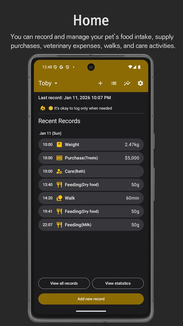 Beecabi home screen