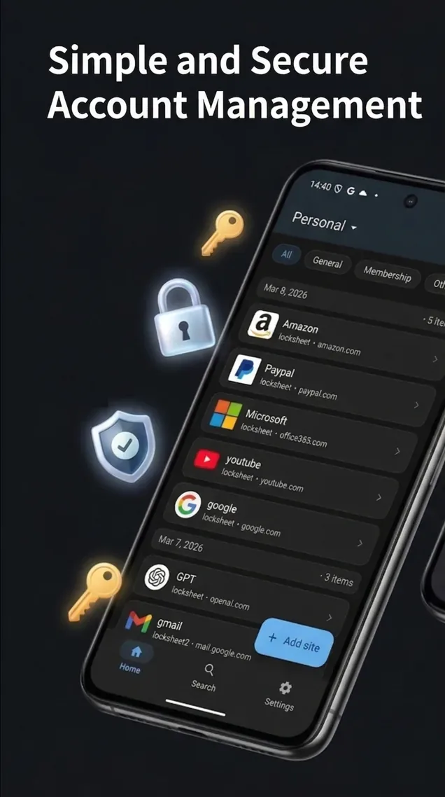 LockSheet password manager introduction